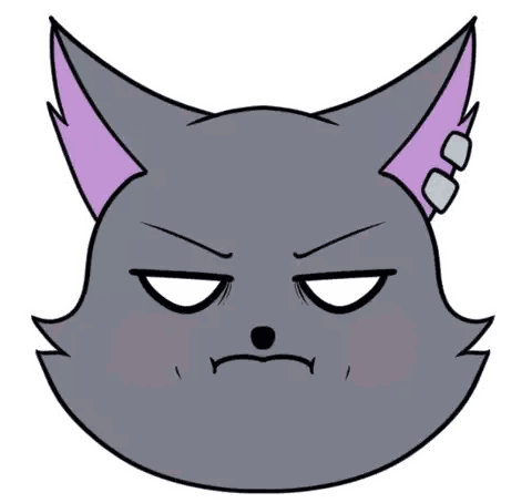 Angry Cartoon Cat