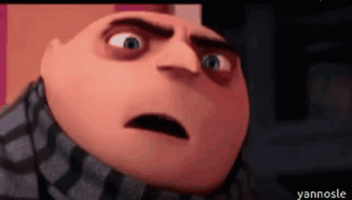 Angry Cartoon Character Close Up GIF