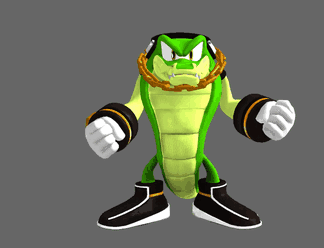 Angry Cartoon Character With Chain