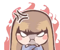 Angry Cartoon Girl
