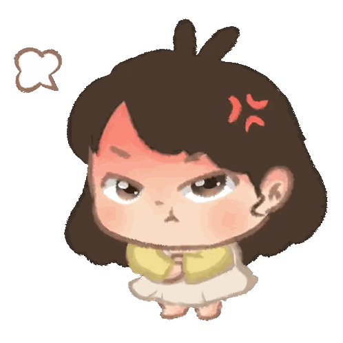 Angry Cartoon Girl