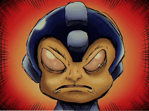 Angry Cartoon Robot