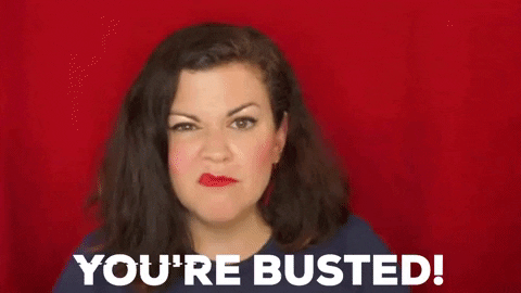 Angry Christine Gritmon You Are Busted GIF