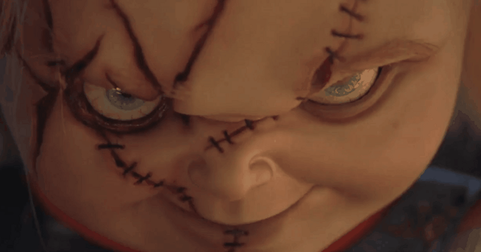 Angry Chucky Nobody Leaves Me GIF