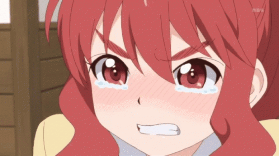 Angry Crying Anime Girl GIF 