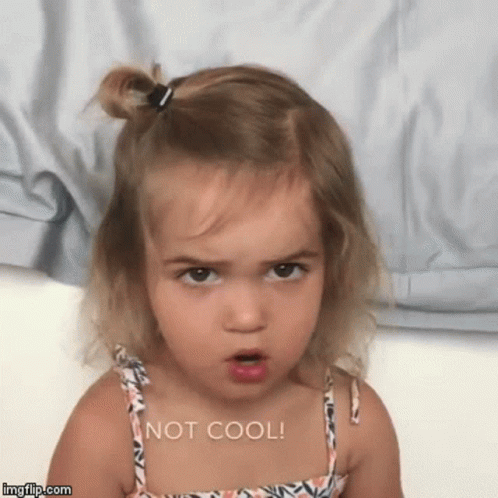 Angry Cute Girl Not Cool GIF