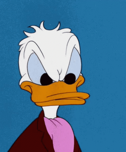 Angry Donald Duck