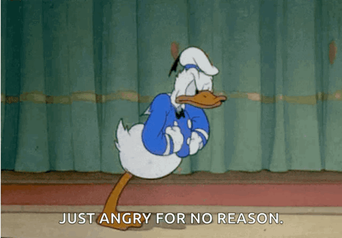 Angry Donald Duck Waddle GIF