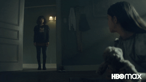 Angry Doom Patrol Ghost Slamming Door GIF