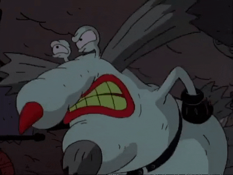 Angry Eating Monster Inside House GIF