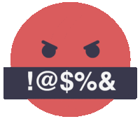 Angry Emoji Bad Language Emoji Sticker GIF