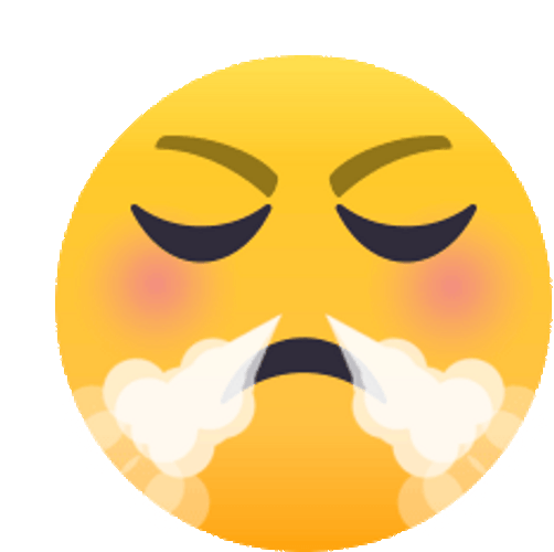 Angry Emoji Nose Smoke GIF