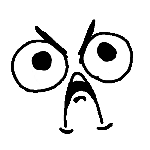 Angry Face Cute Sketch GIF