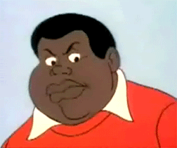 Angry Face Fat Albert Shake Head GIF