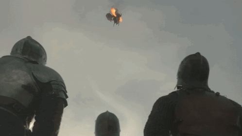 Angry Fire Blows Vhagar Dragon GIF