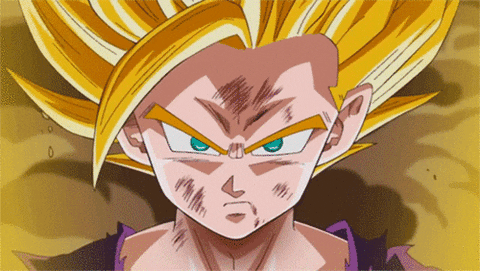 Angry Goku Kamehameha Furious Power GIF