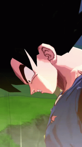 Angry Goku Transformation Into Super Saiyan GIF