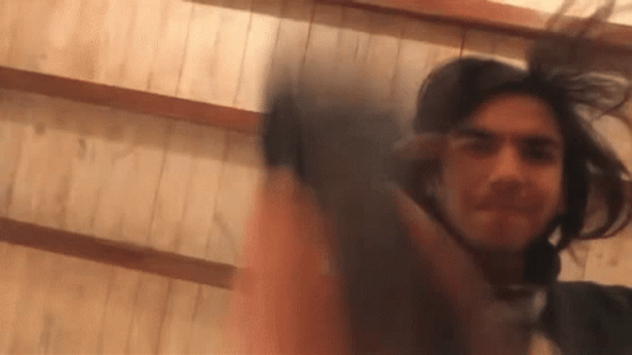 Angry Guy Beat Up Camera GIF