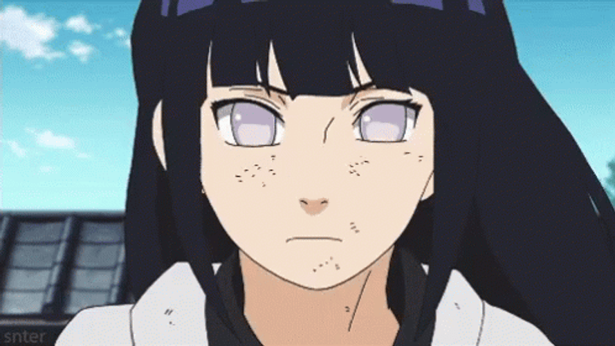 Angry Hinata Hyuga Attacking  GIF