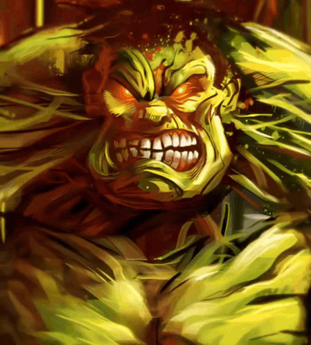 Angry Hulk Painting