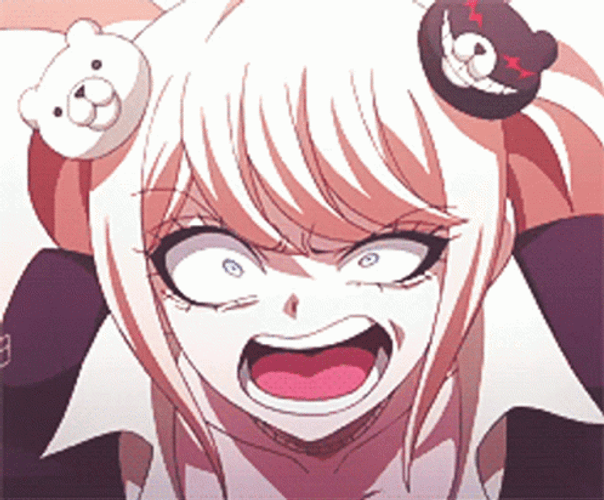 Angry Junko Enoshima GIF
