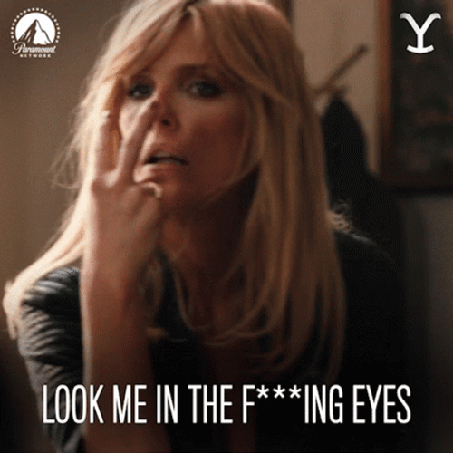 Angry Kelly Reilly Look At Me GIF