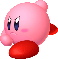 Angry Kirby Sticker GIF
