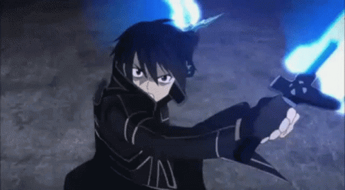 Angry Kirito Fighting GIF