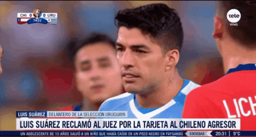 Angry Luis Suarez Arguing GIF