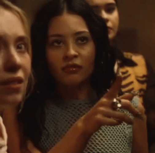 Angry Maddy Perez Pointing Forward GIF