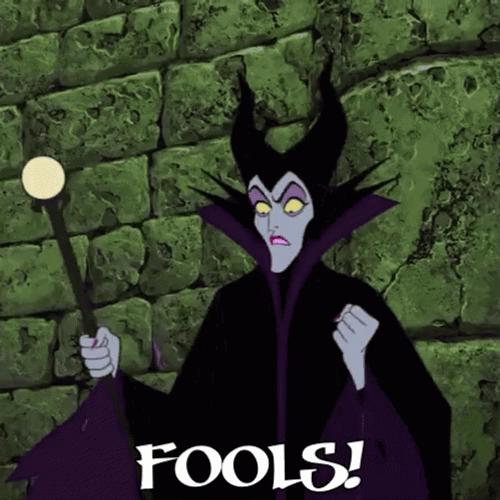Angry Maleficent Fools Animation GIF