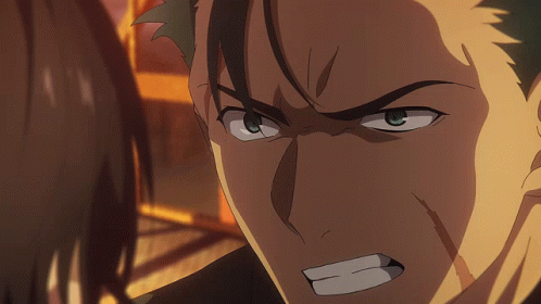 Angry Man Face Close Up