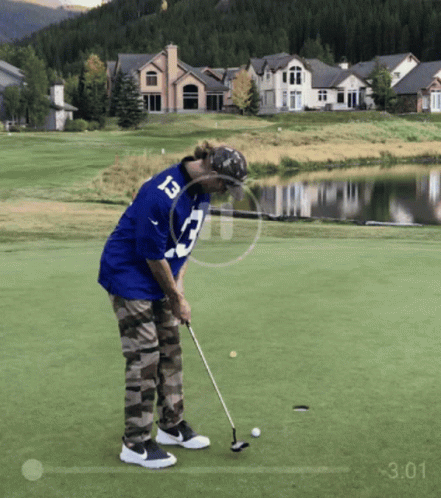 Angry Man In Golf Course GIF