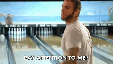 Angry Man Says Pay Attention To Me GIF