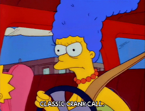 Angry Marge Simpson Driving GIF
