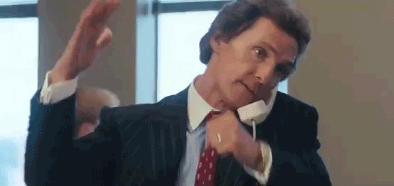 Angry Matthew Mcconaughey Talking On Thetelephone GIF