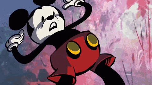 Angry Mickey Mouse Cartoon GIF