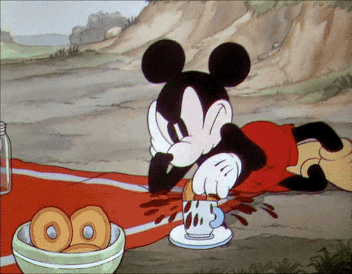 Angry Mickey Mouse Time To Make The Donuts GIF
