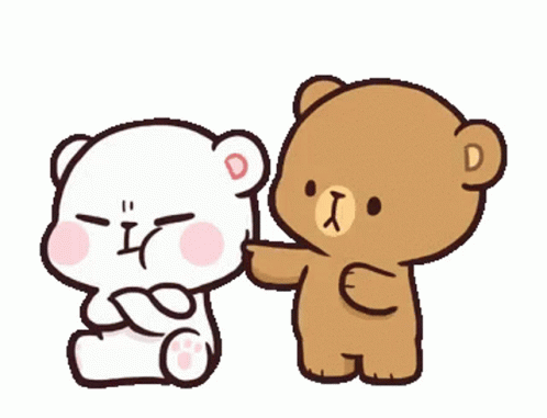 Angry Milk And Mocha Poke The Bear GIF