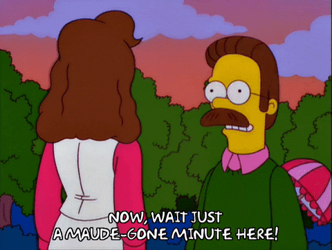 Angry Ned Flanders Hands On Hips GIF