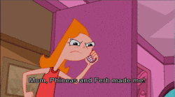 Angry On Phone Phineas And Ferb Candace Angry On Phone GIF
