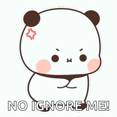 Angry Panda With No Ignore Me GIF