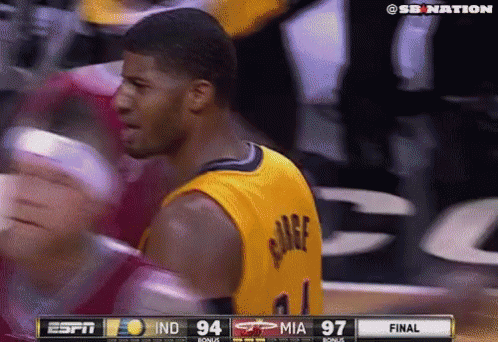 Angry Paul George GIF