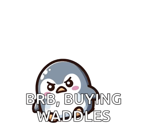 Angry Penguin Brb Buying Waddles GIF
