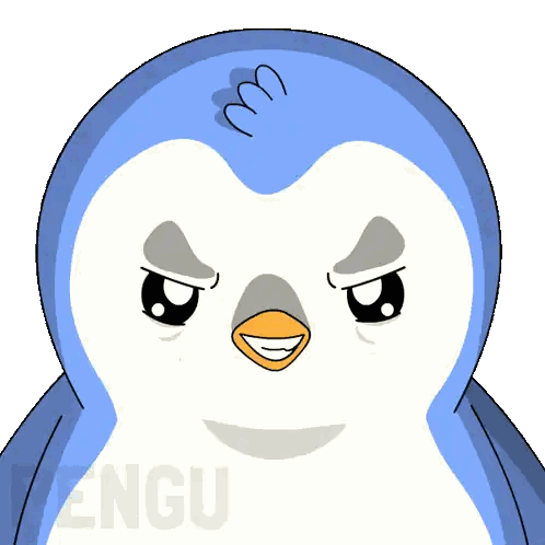 Angry Penguin Saying Engu