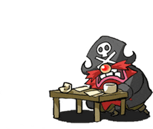 Angry Pirate Flip Table GIF