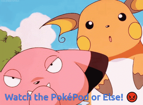 Angry Pokemon Raichu And Snubbull GIF