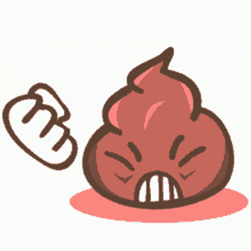 Angry Poop Emoji With Clenched Fist GIF