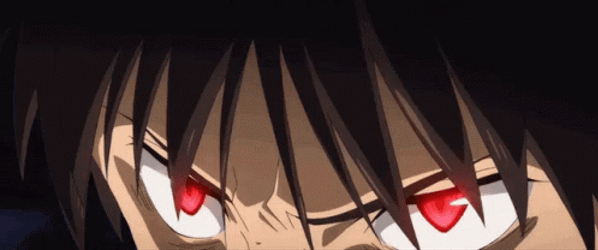 Angry Red Eye Shinji GIF