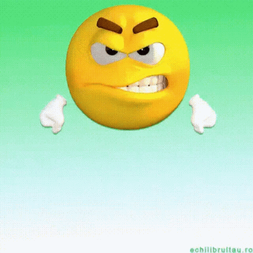 Angry Red Smiley Saying Be Wild GIF